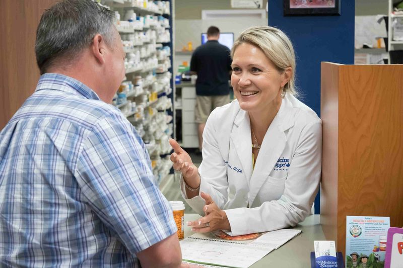 Pharmacist consulting a patient at The Medicine Shoppe® Pharmacy
